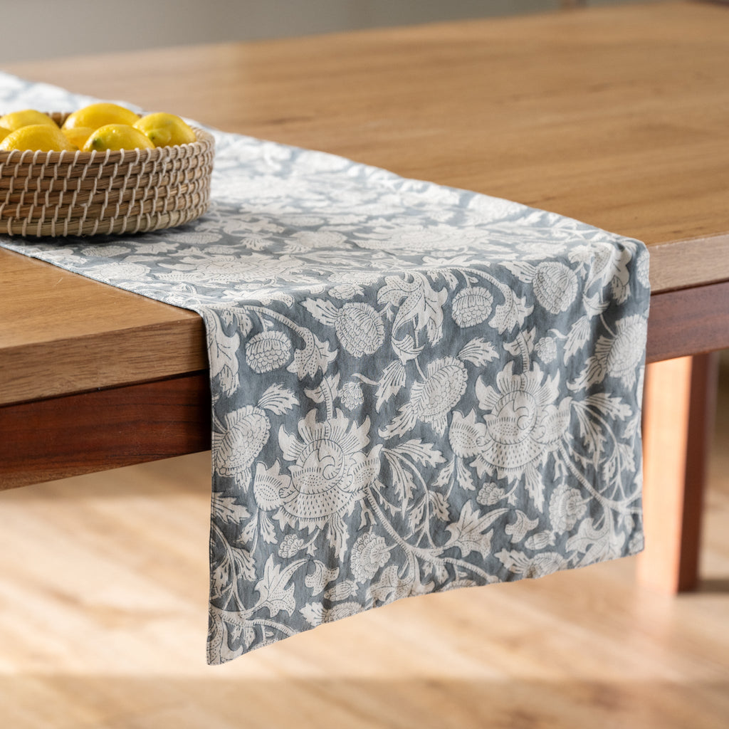 Baadal Blockprint Table Runner