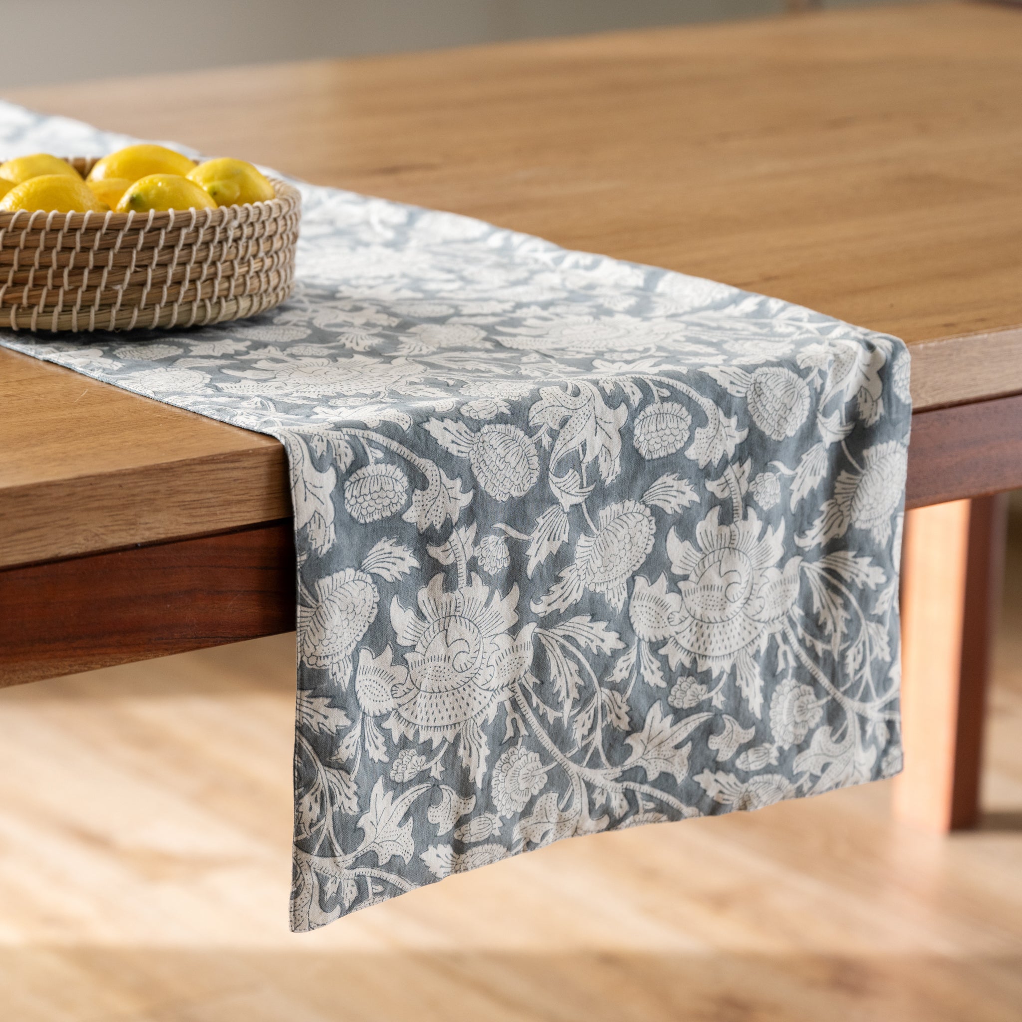 Baadal Blockprint Table Runner