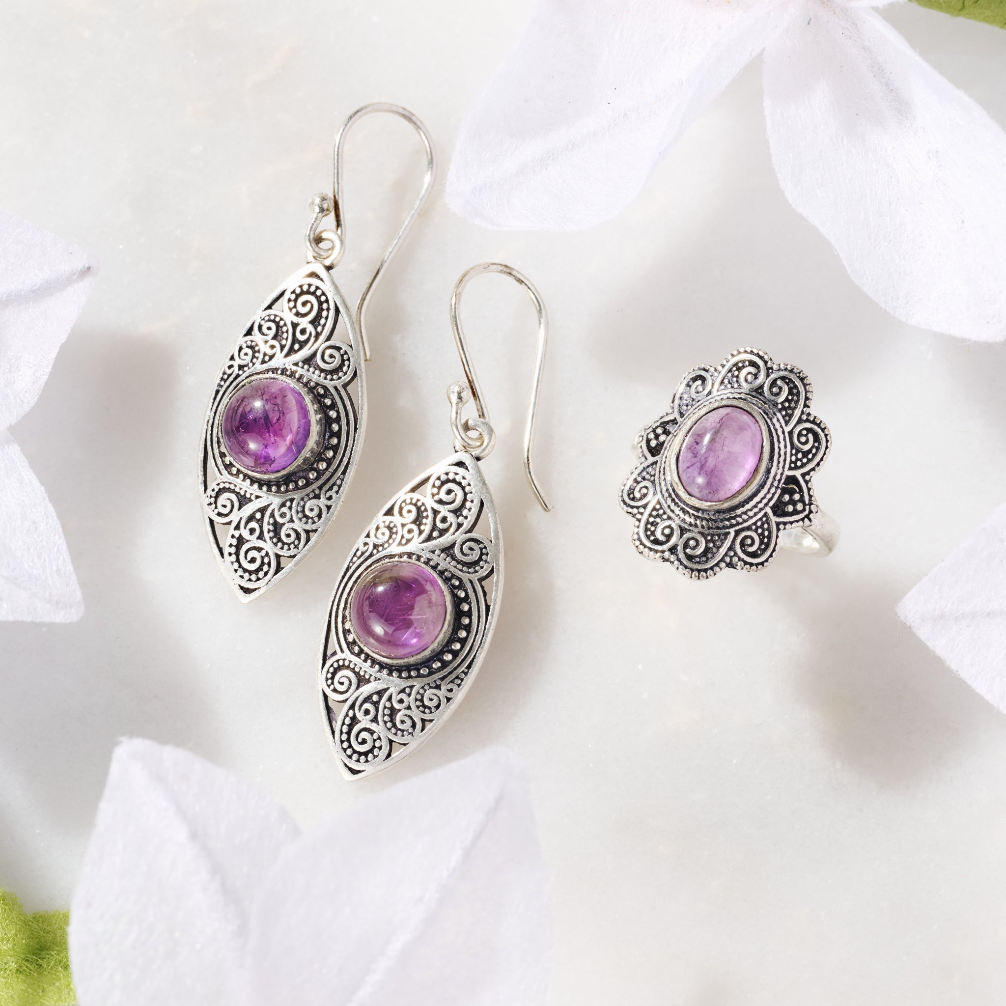Amethyst "Saroop" Earrings
