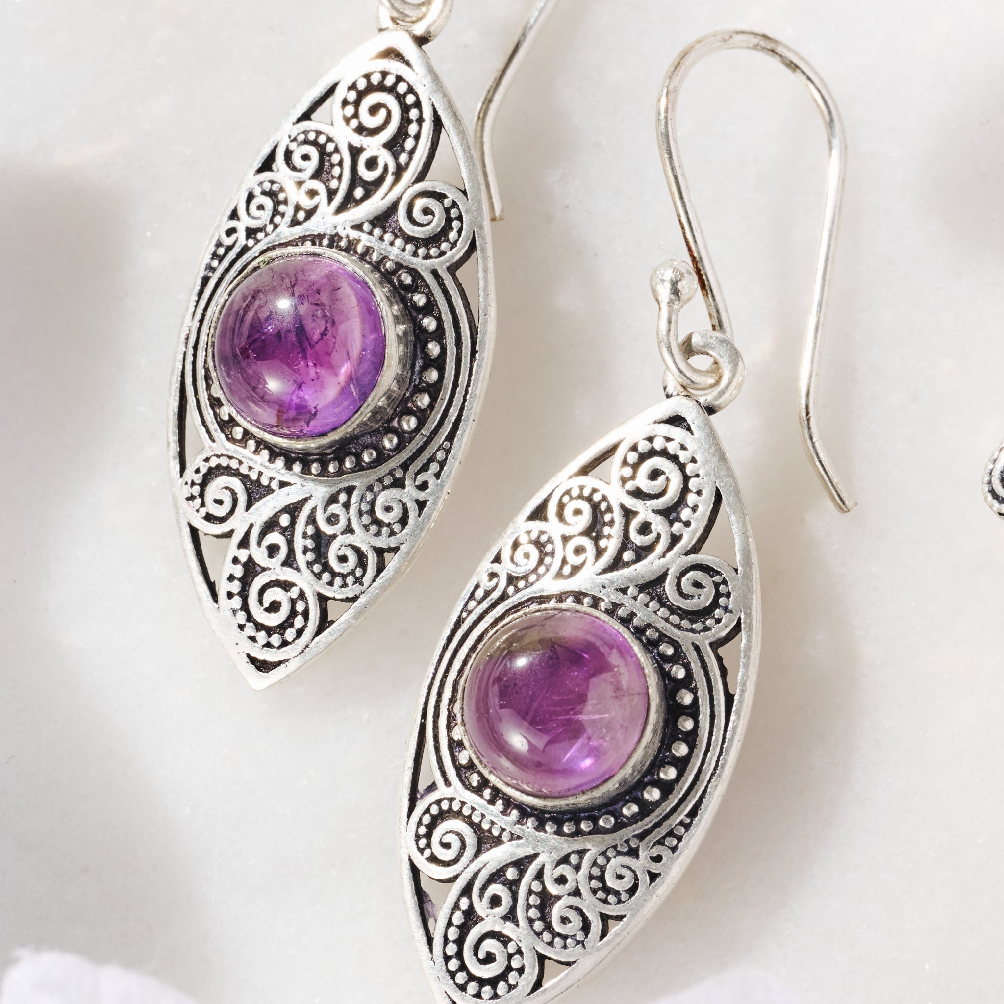 Amethyst "Saroop" Earrings