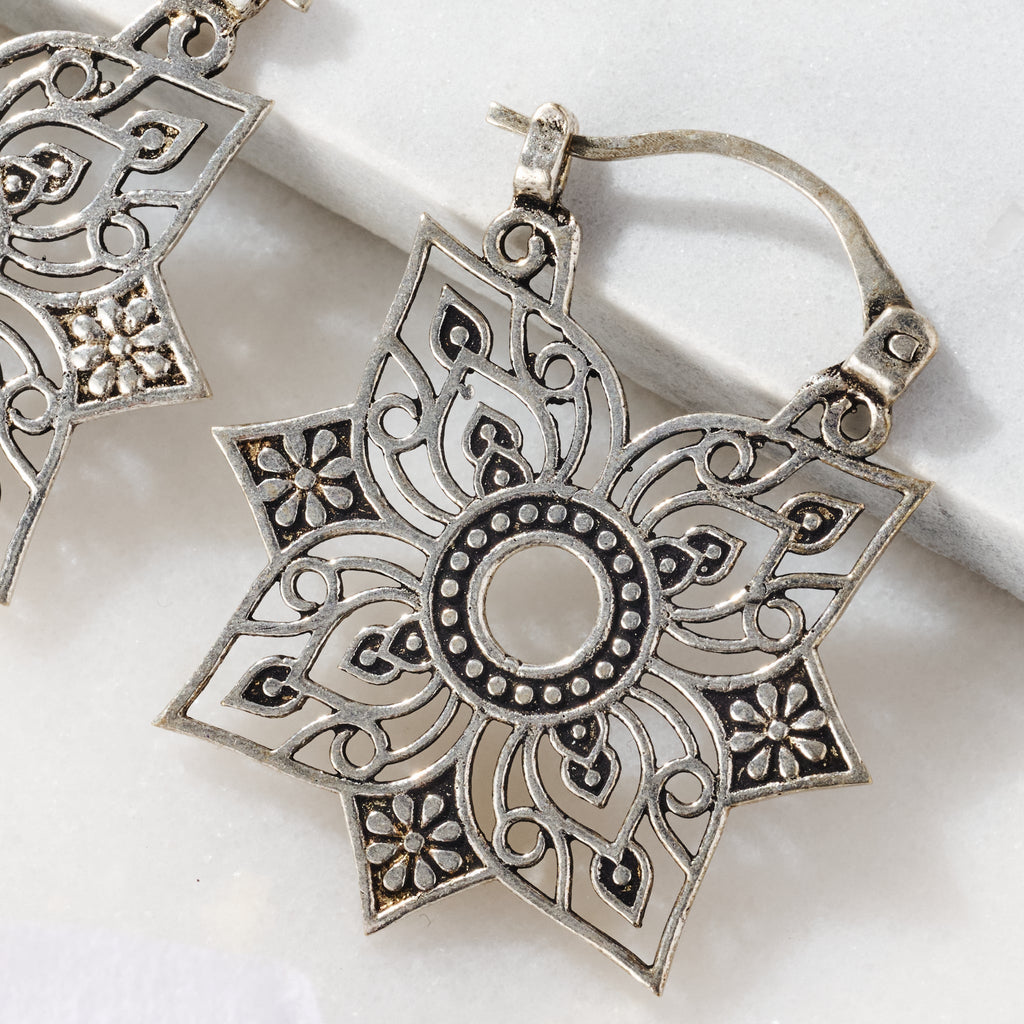 Floral "Jali" Earrings