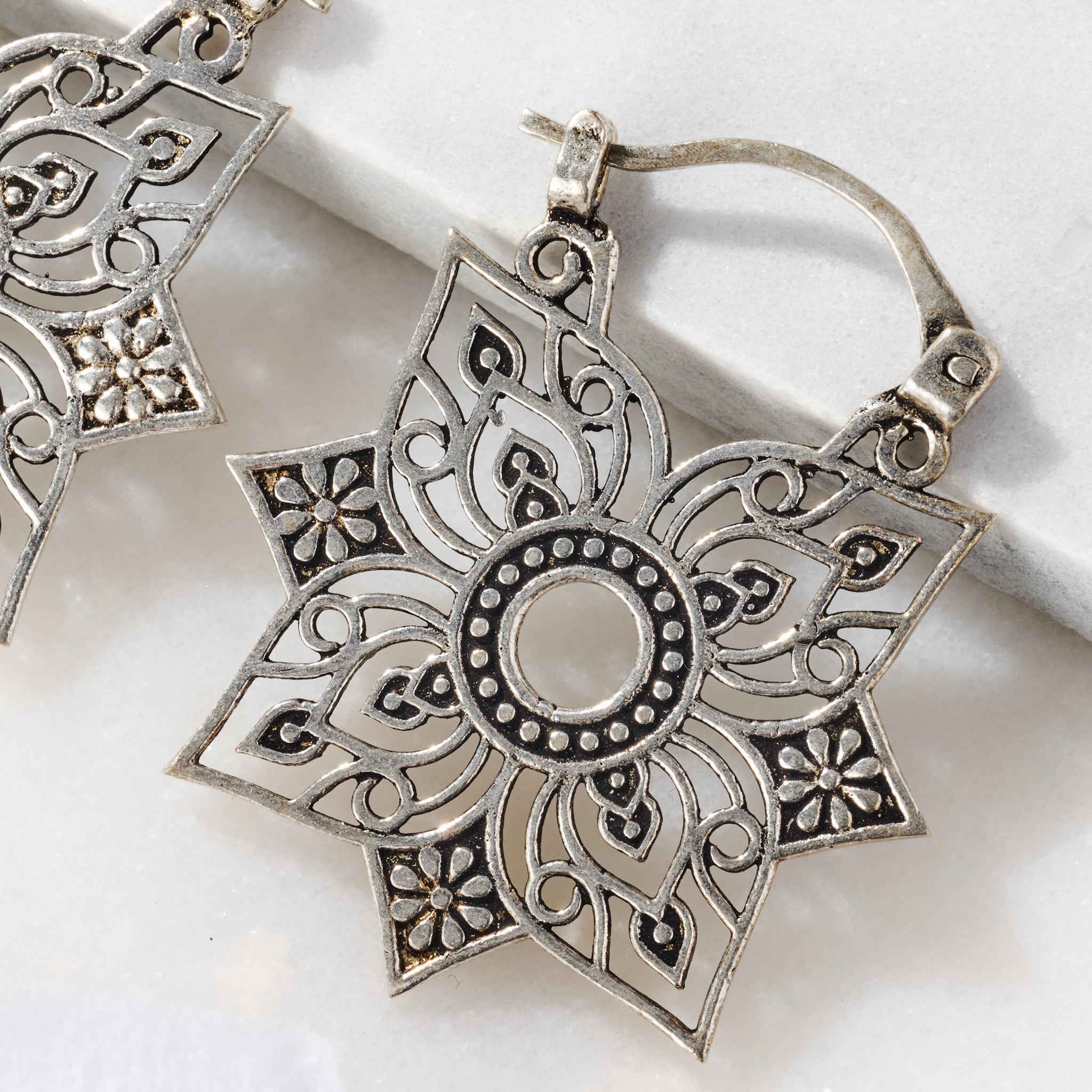 Floral "Jali" Earrings
