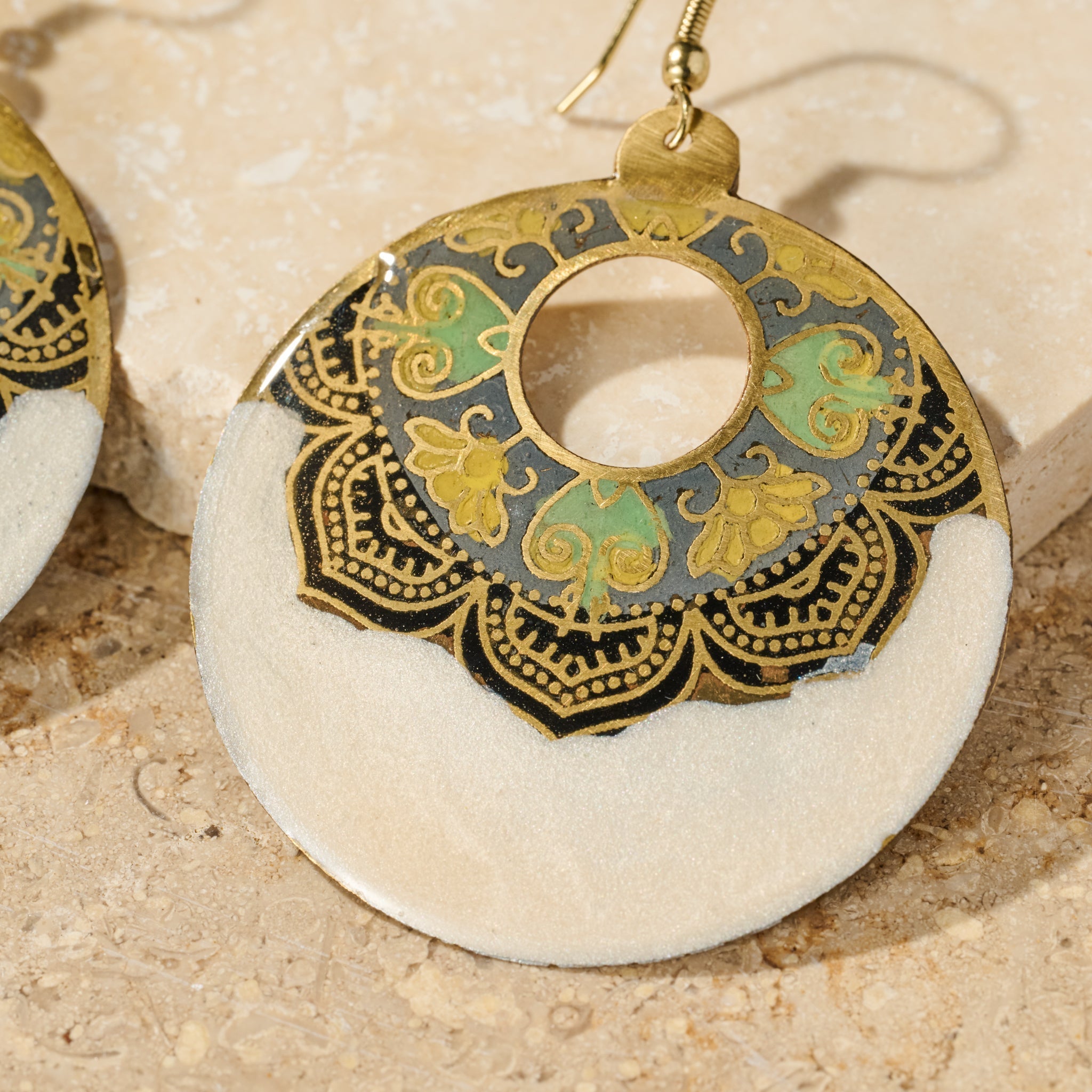 "Mandir" Enamel Earrings