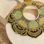 "Mandir" Enamel Earrings