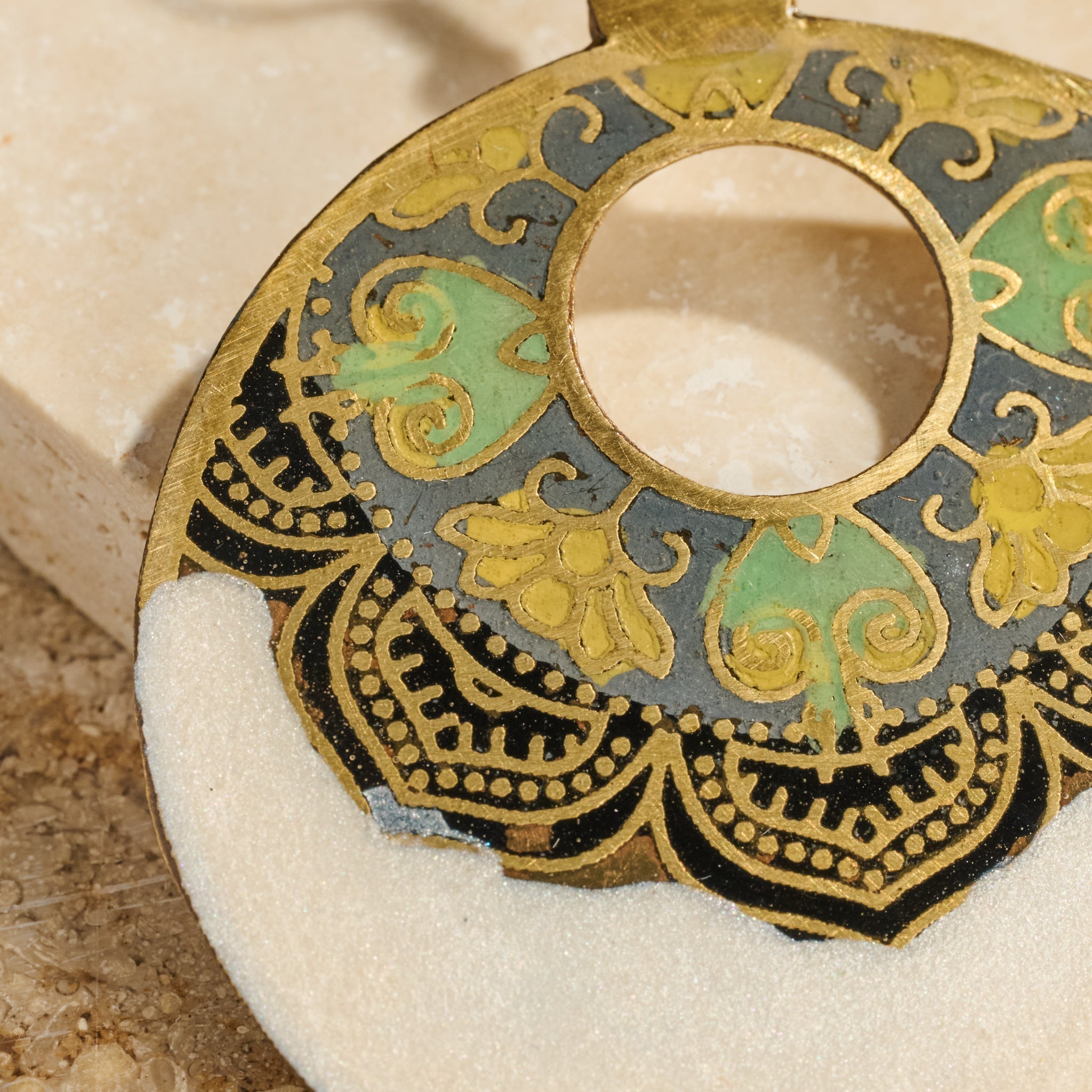 "Mandir" Enamel Earrings