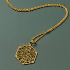 Mandala Brass Medallion Necklace - Ten Thousand Villages
