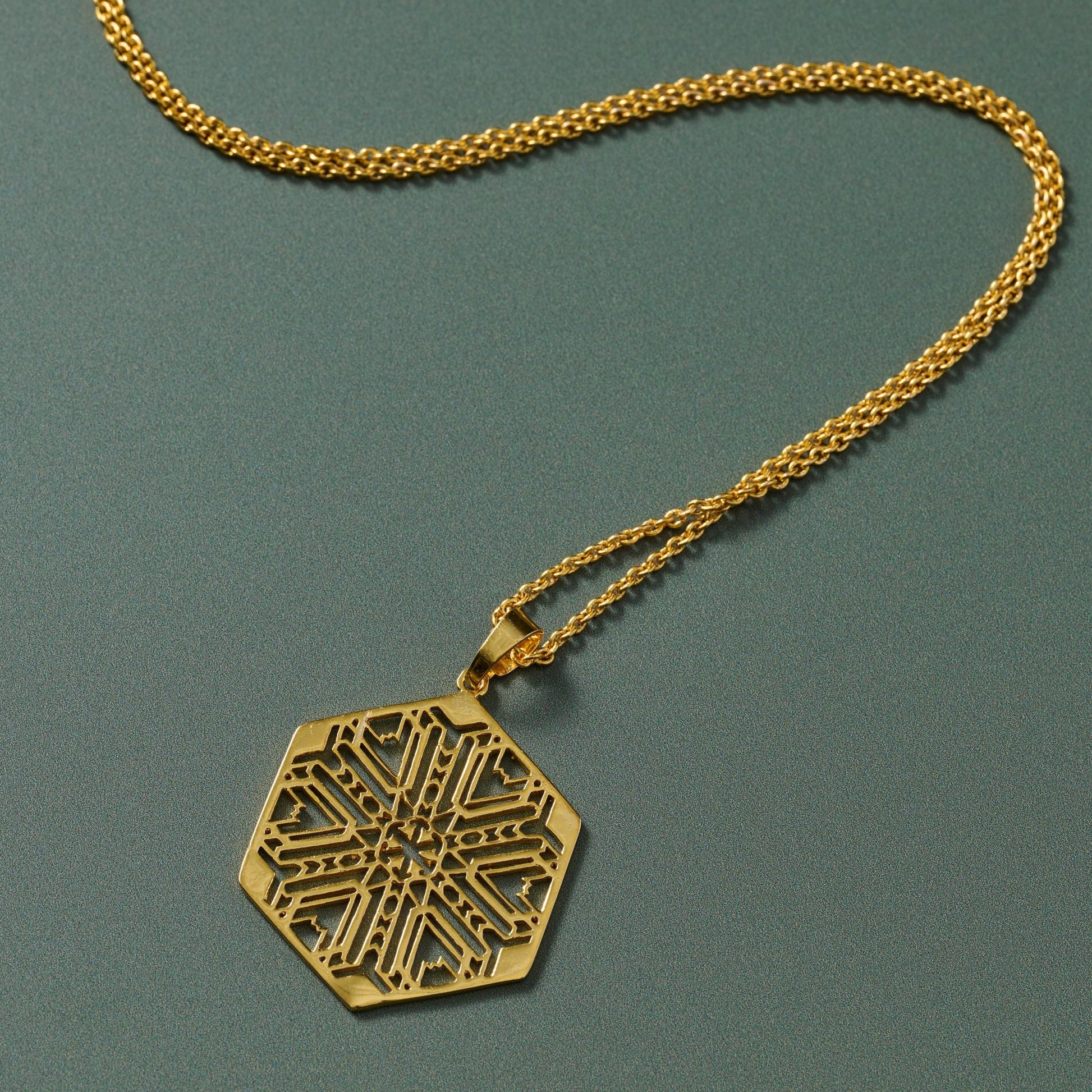 Mandala Brass Medallion Necklace - Ten Thousand Villages
