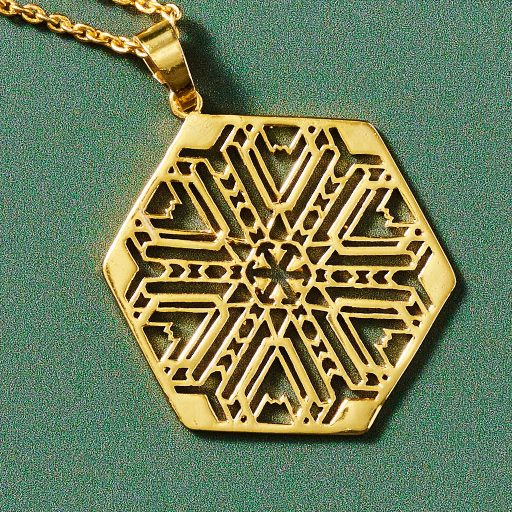 Mandala Brass Medallion Necklace - Ten Thousand Villages