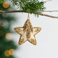 Ornament star M/2 beaded/stuff velvet/glss 4D crm