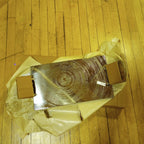 Tray wood grain s-steel/mango wd 21.5Lx10W silv