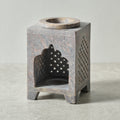 Essential oil burner gorara stn 3sqx5H gray/brn