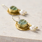 "Kabru" Brass Drop Earrings