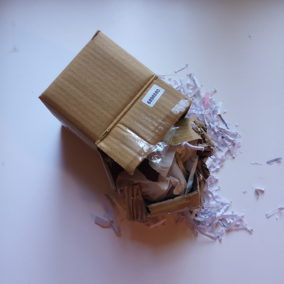 Jar with lid crackle glass/br 3Dx3H purple/silver