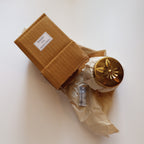 Box w/lid single flower iron 3Dx2.5H brass