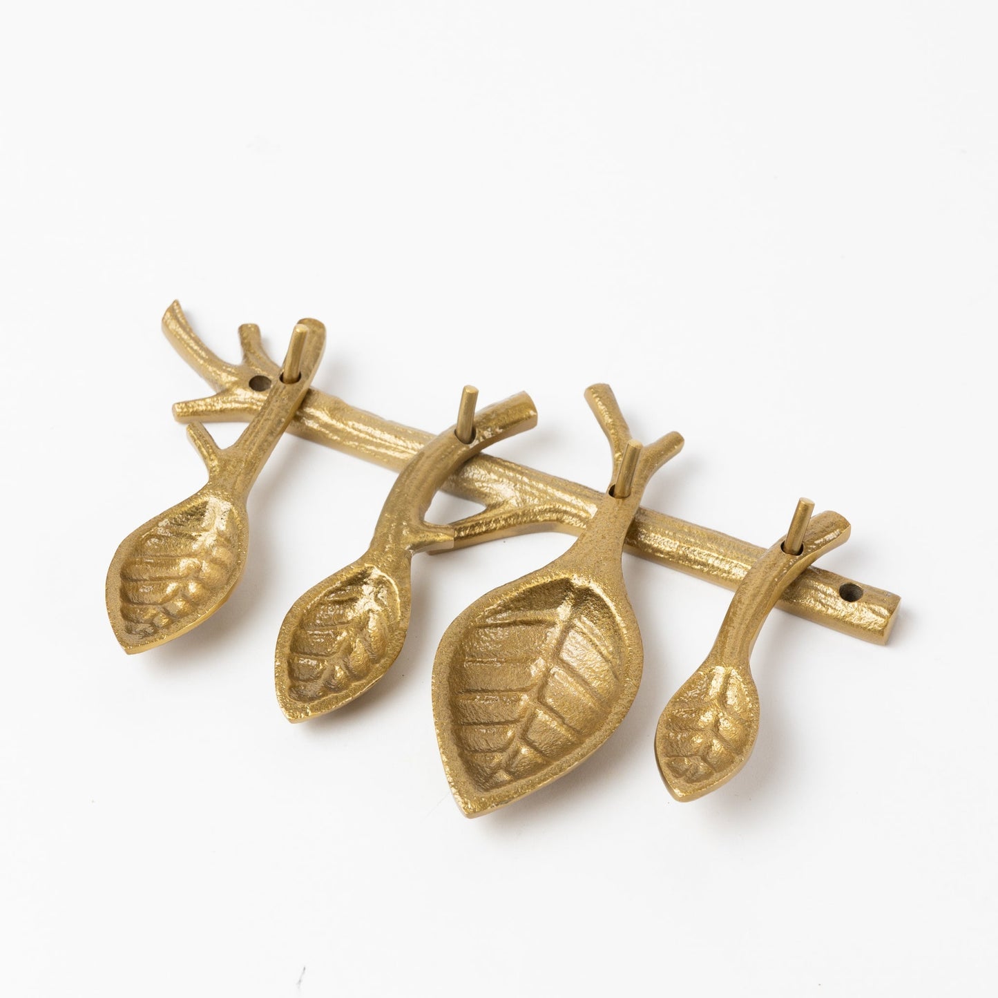 Measuring spoons s/4 branch/leaf alum 4-5Lx8W br