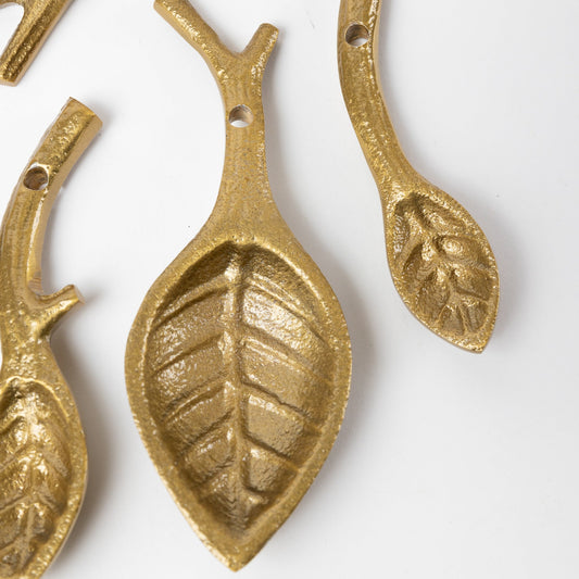 Measuring spoons s/4 branch/leaf alum 4-5Lx8W br