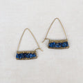 "Teja" Lapis Stone Earrings