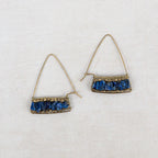 "Teja" Lapis Stone Earrings