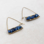 "Teja" Lapis Stone Earrings