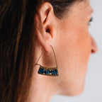 "Teja" Lapis Stone Earrings