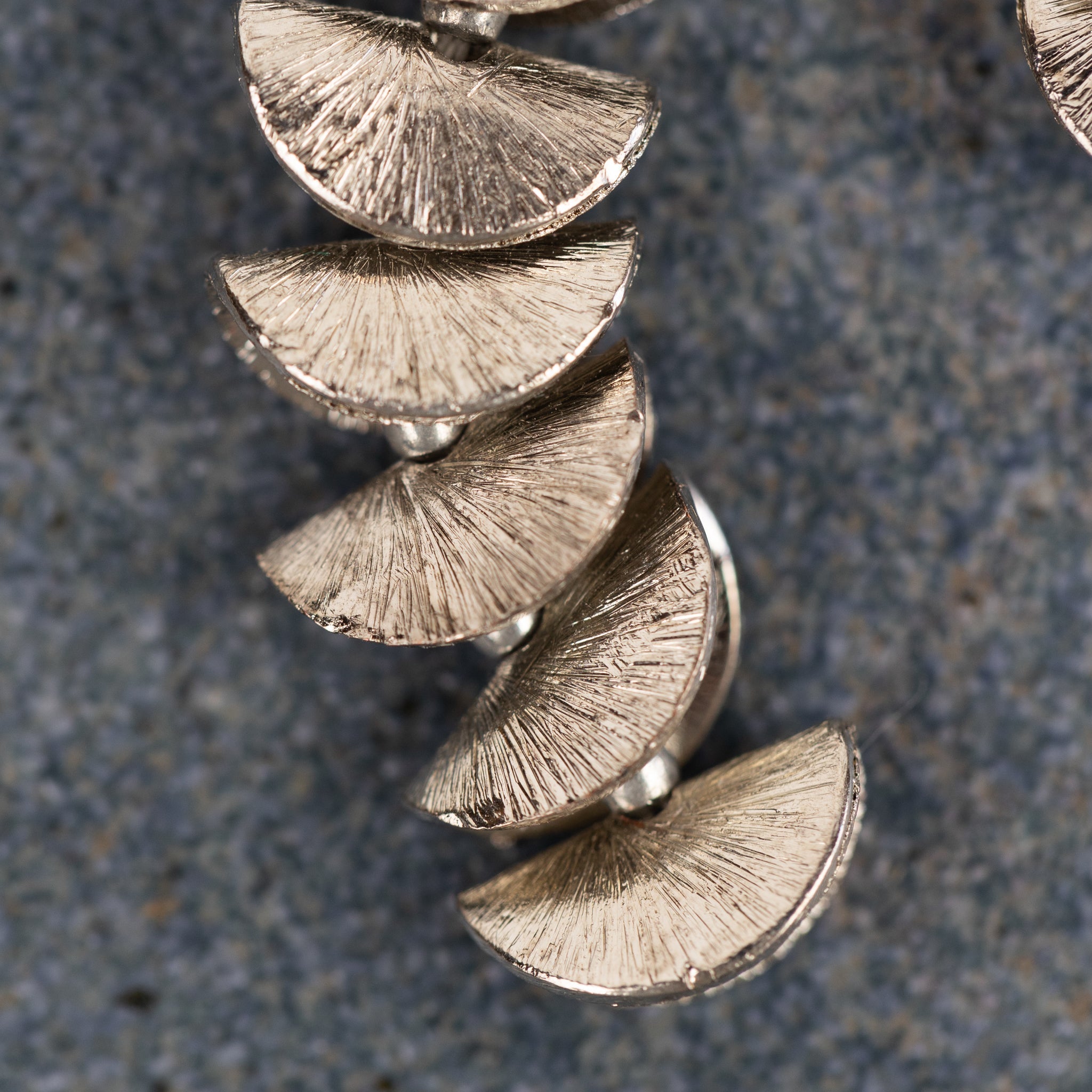 "Tarra Stacked" Silver Dangle Earrings