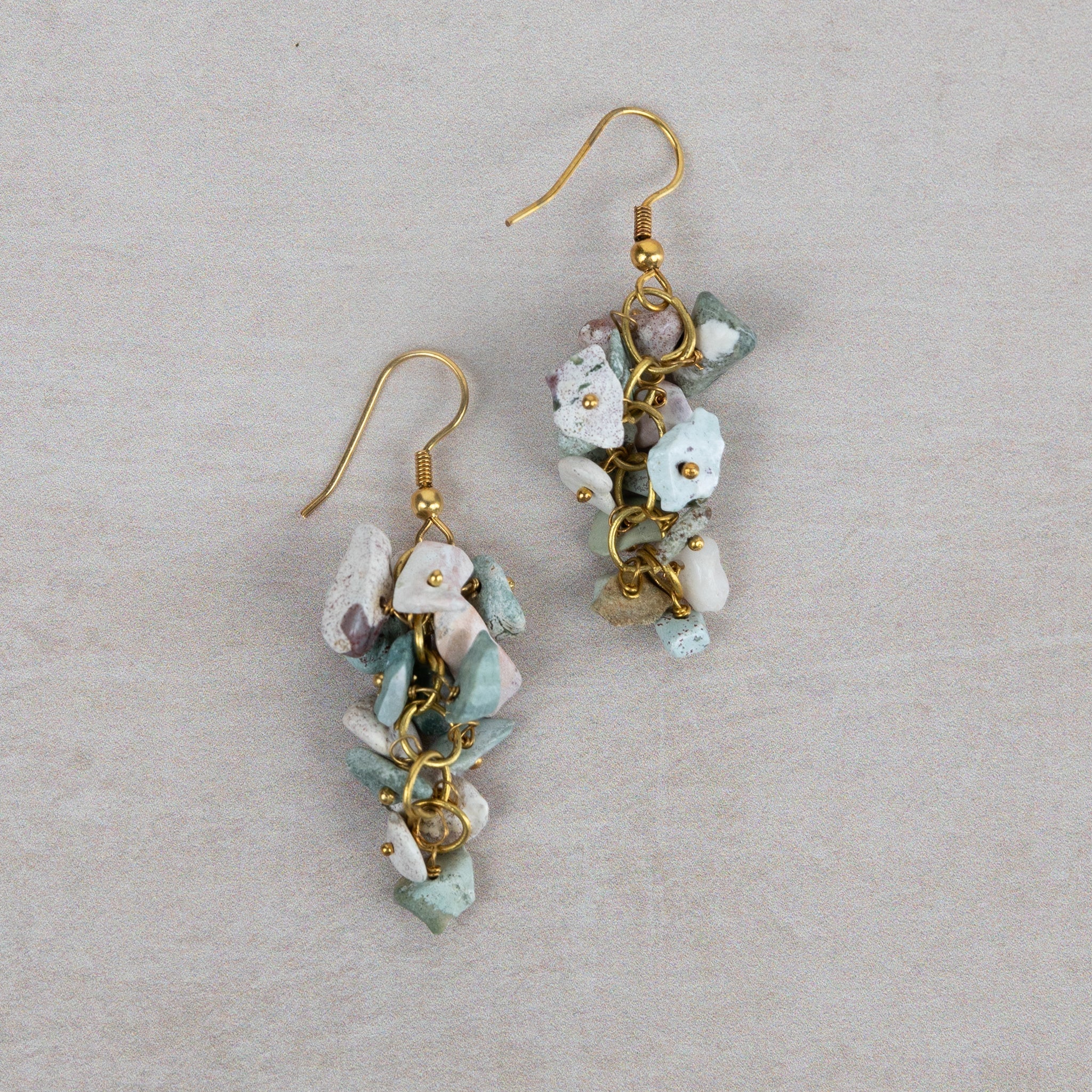 "Kali" Turquoise Cluster Earrings