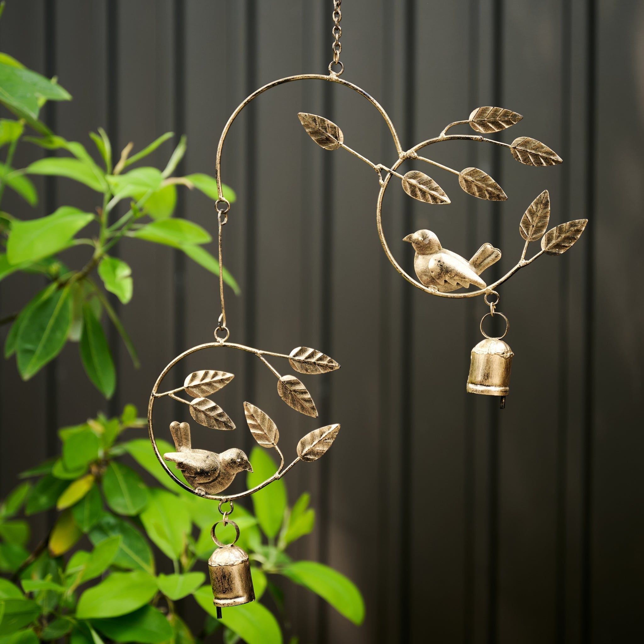 Chime asymmetrical double bird iron 24L gold
