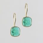 "Lalita" Blue Daisy Dangle Earrings