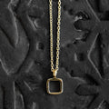 "Sundar" Dainty Square Pendant Necklace