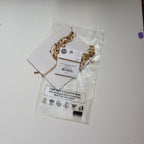 Necklace multistrnd bd bone/zari 17L br/wht/orng
