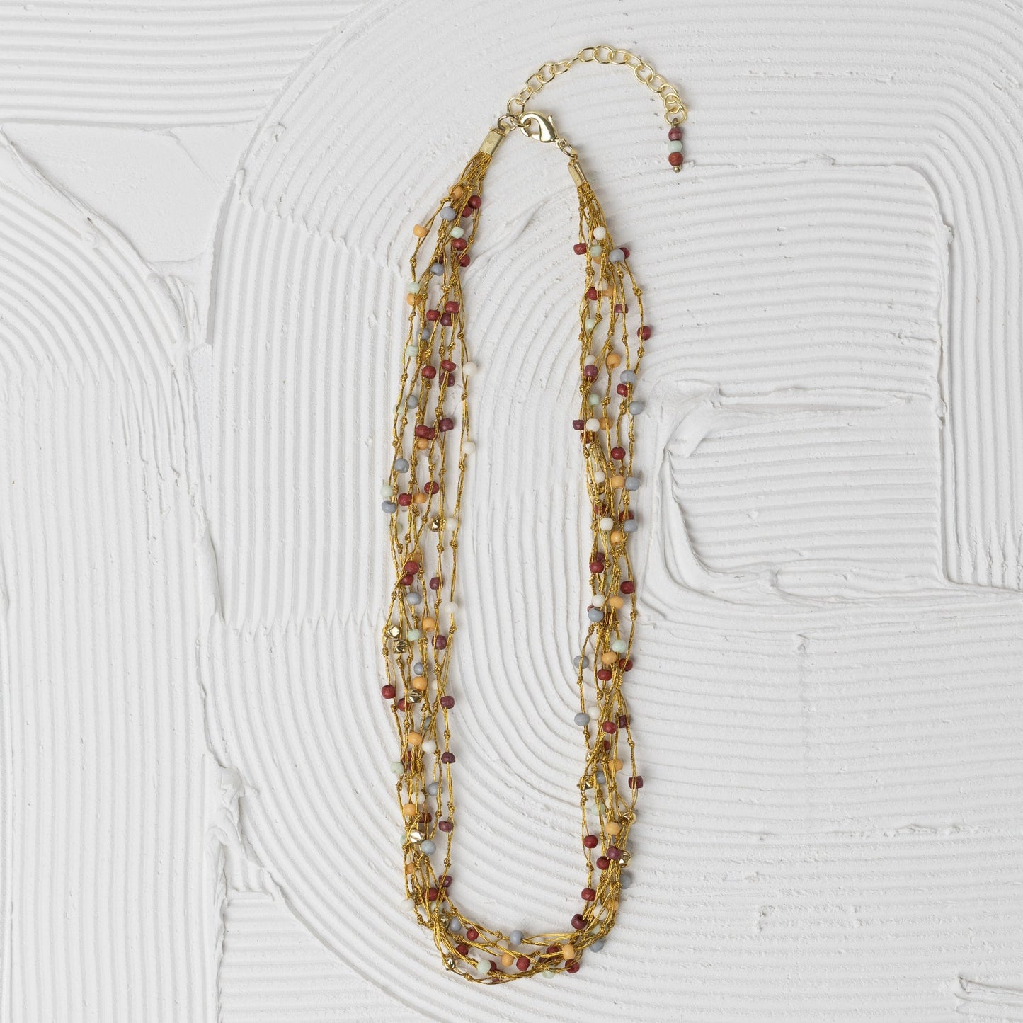 Navi Multistrand Beaded Necklace