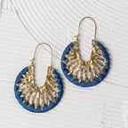 "Roja Sunburst" Drop Earrings