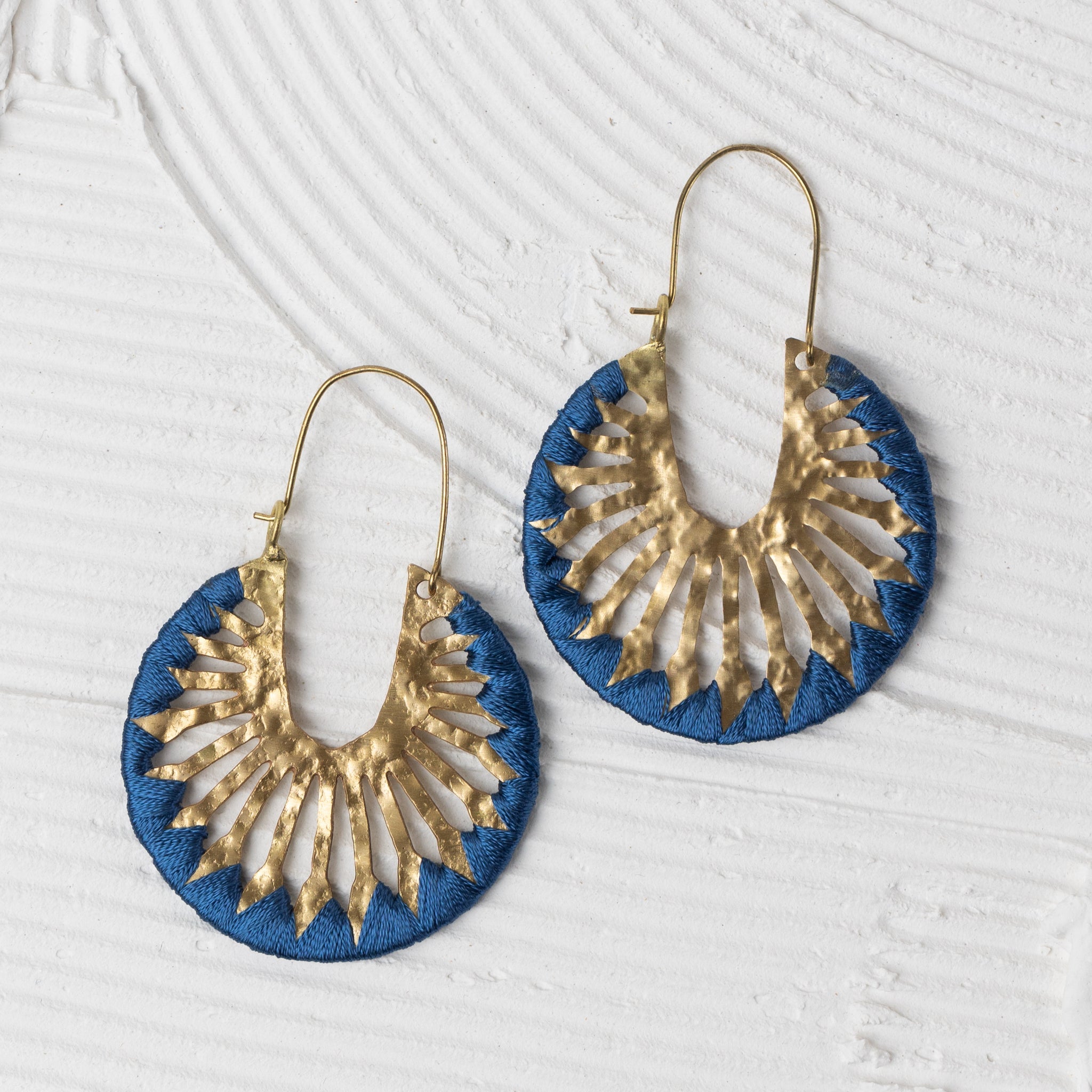 "Roja Sunburst" Drop Earrings