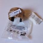 Bracelet cuff braided bb cane/brss 2W adj tan/blk