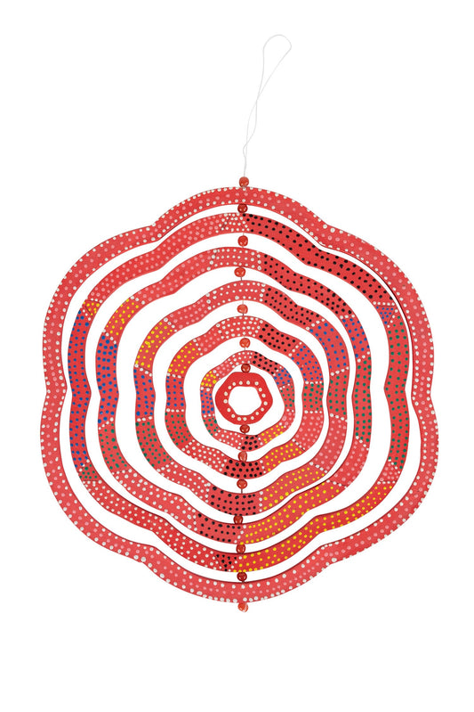 Wind spinner M dimensional MDF 8D red/multi