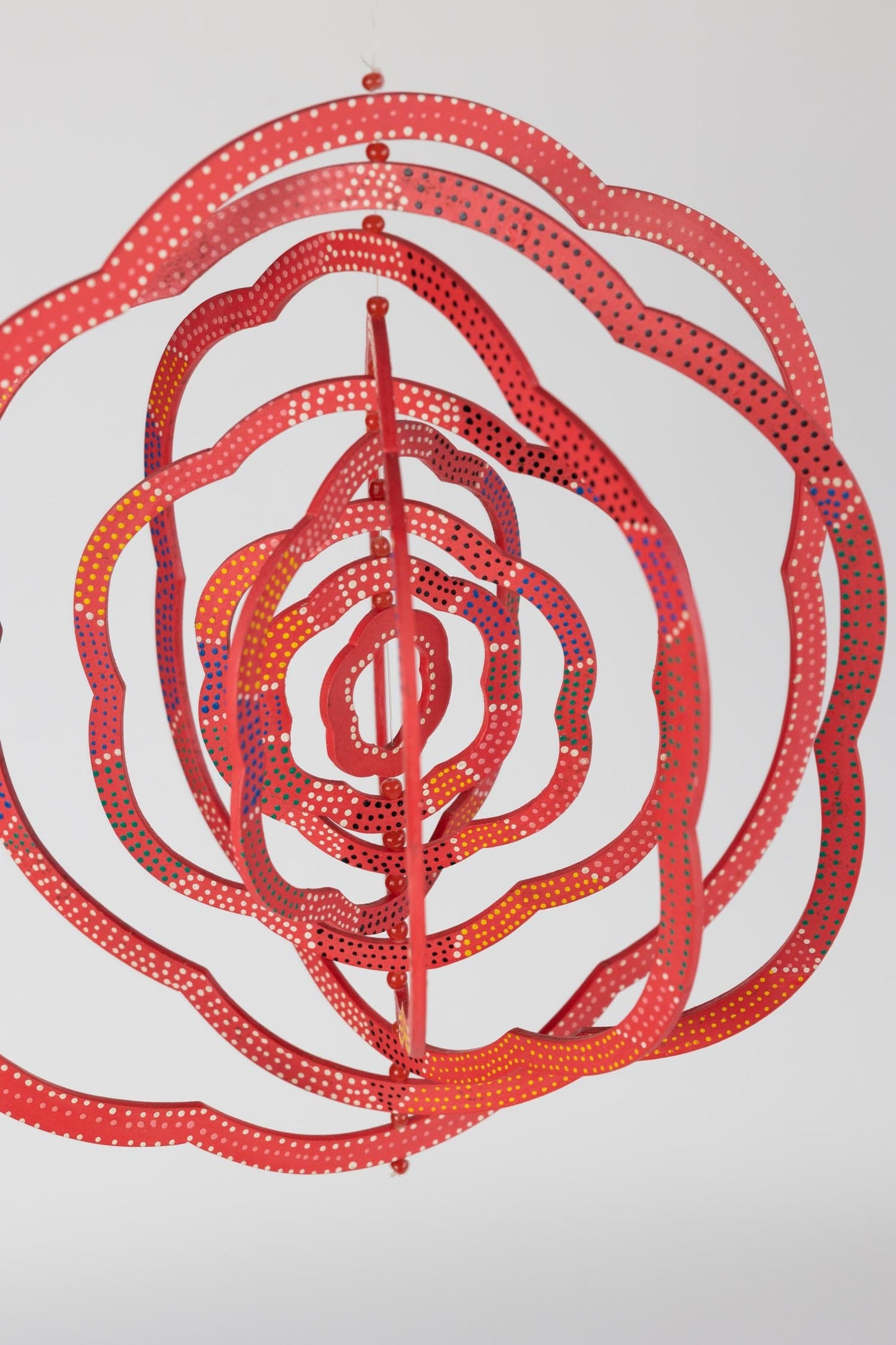 Wind spinner L dimensional MDF 12D red/multi