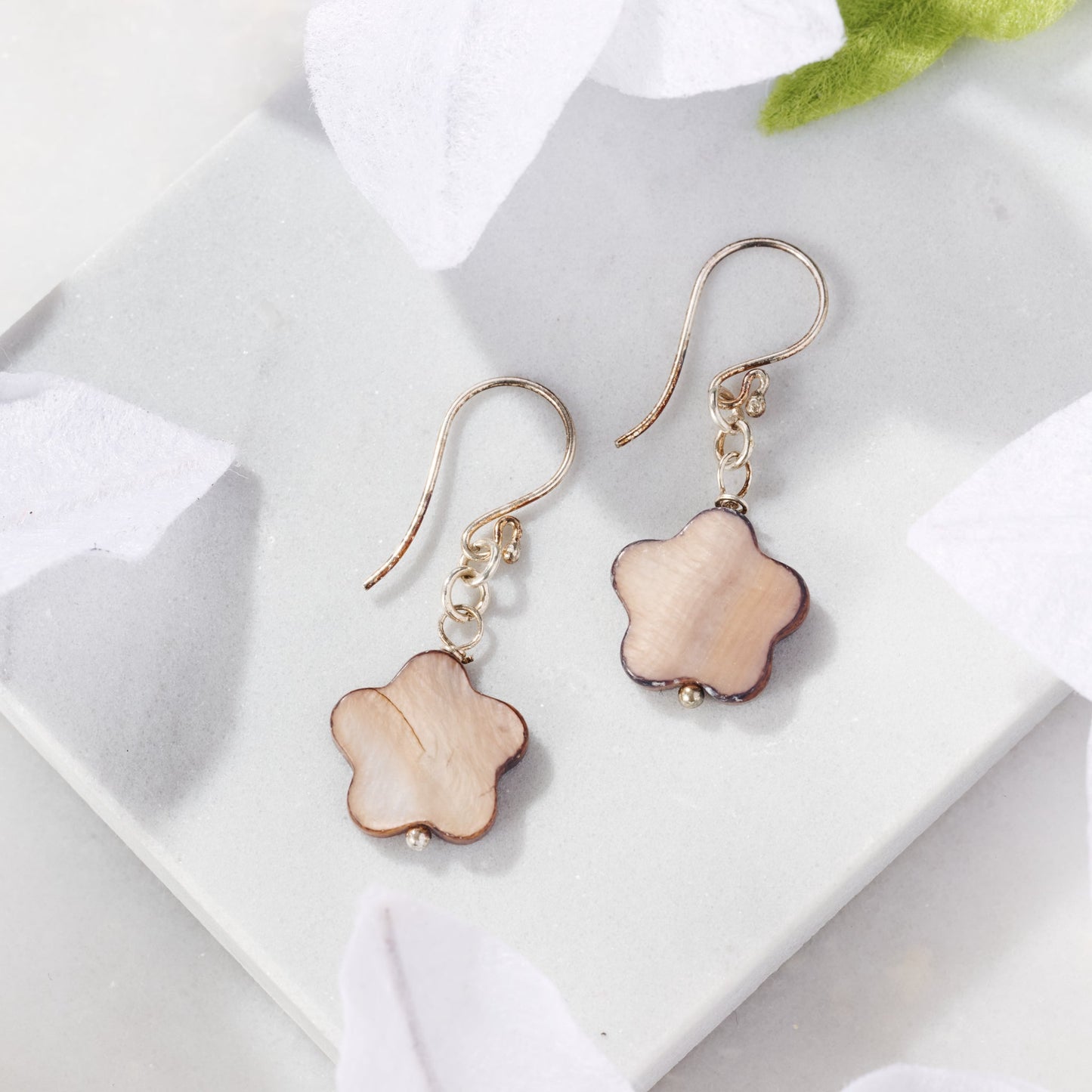 Mother of Pearl "Kudu" Earrings