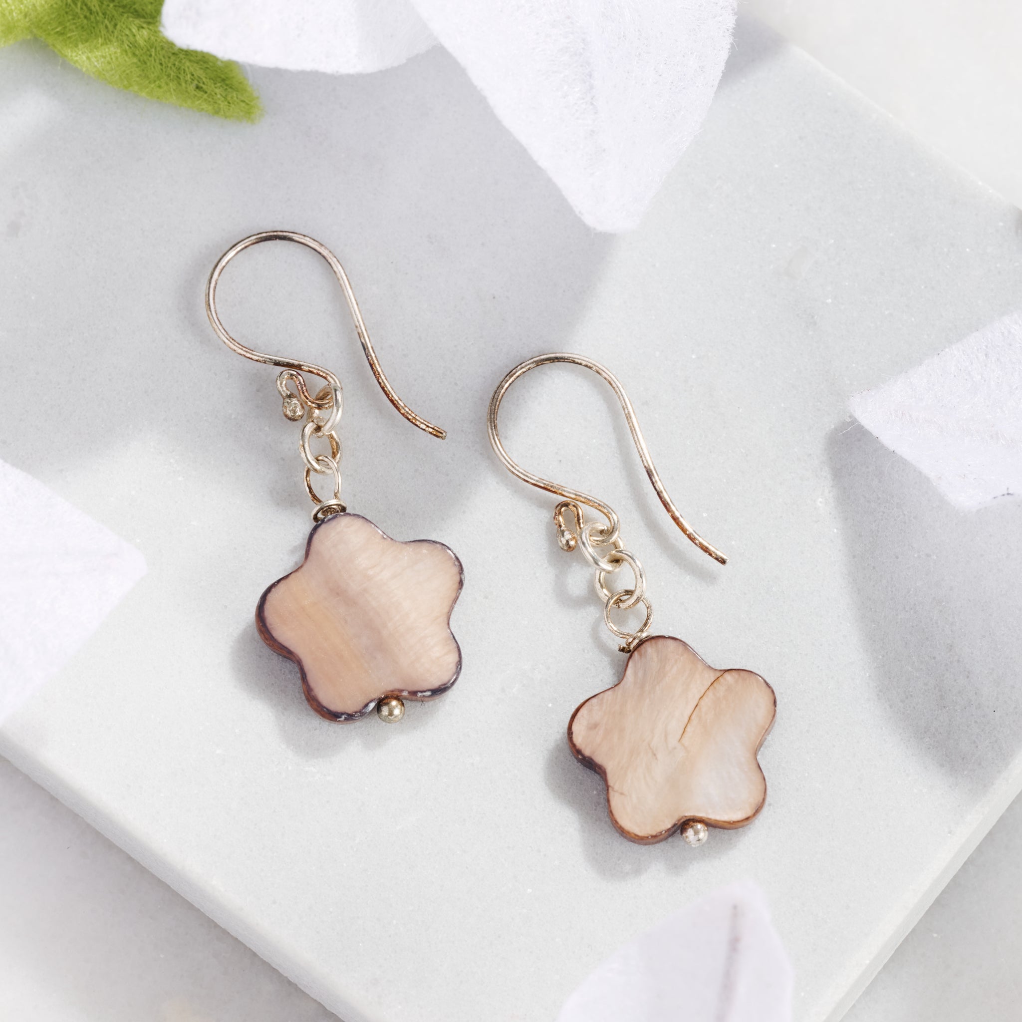 Mother of Pearl "Kudu" Earrings