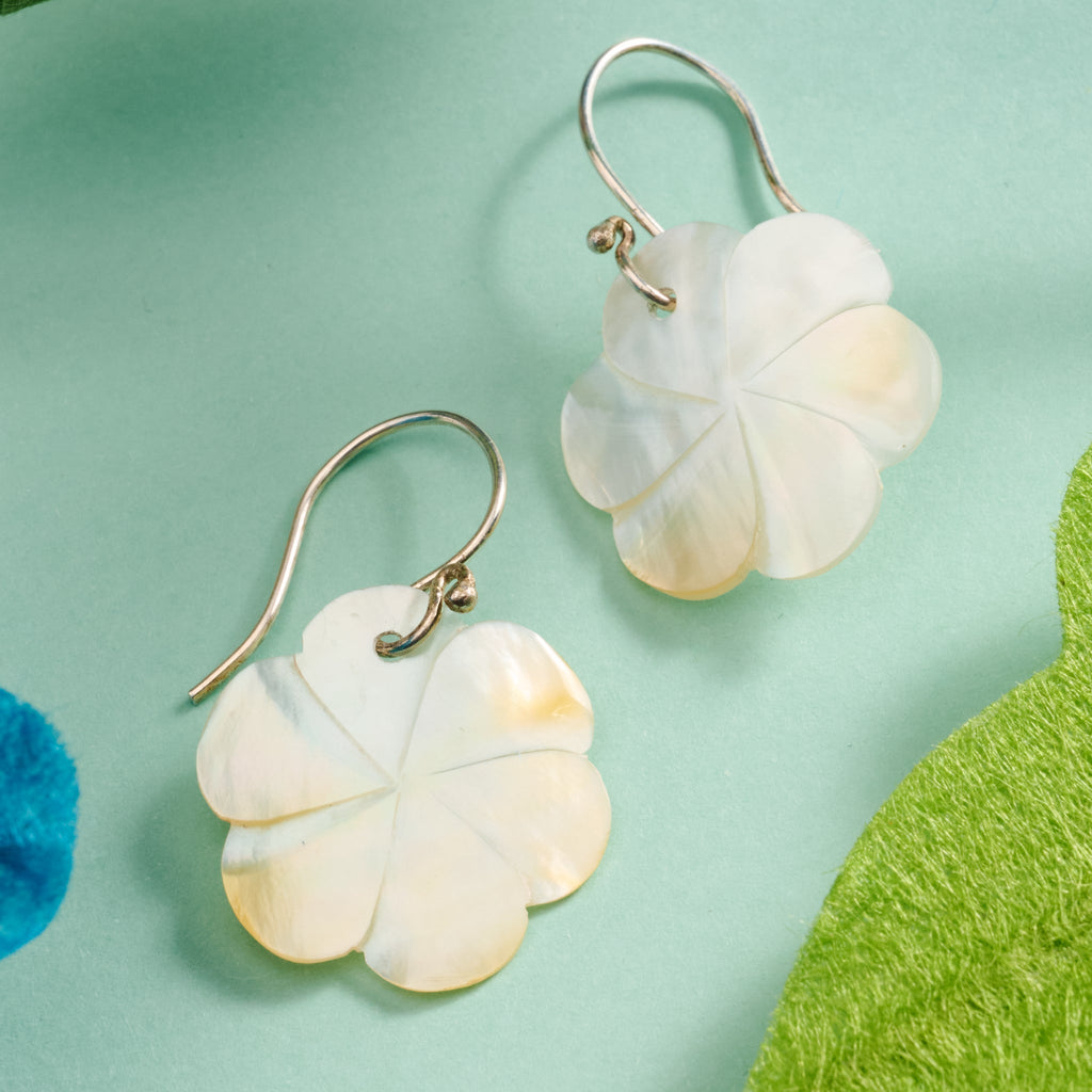 "Seroja" Mother of Pearl Earrings