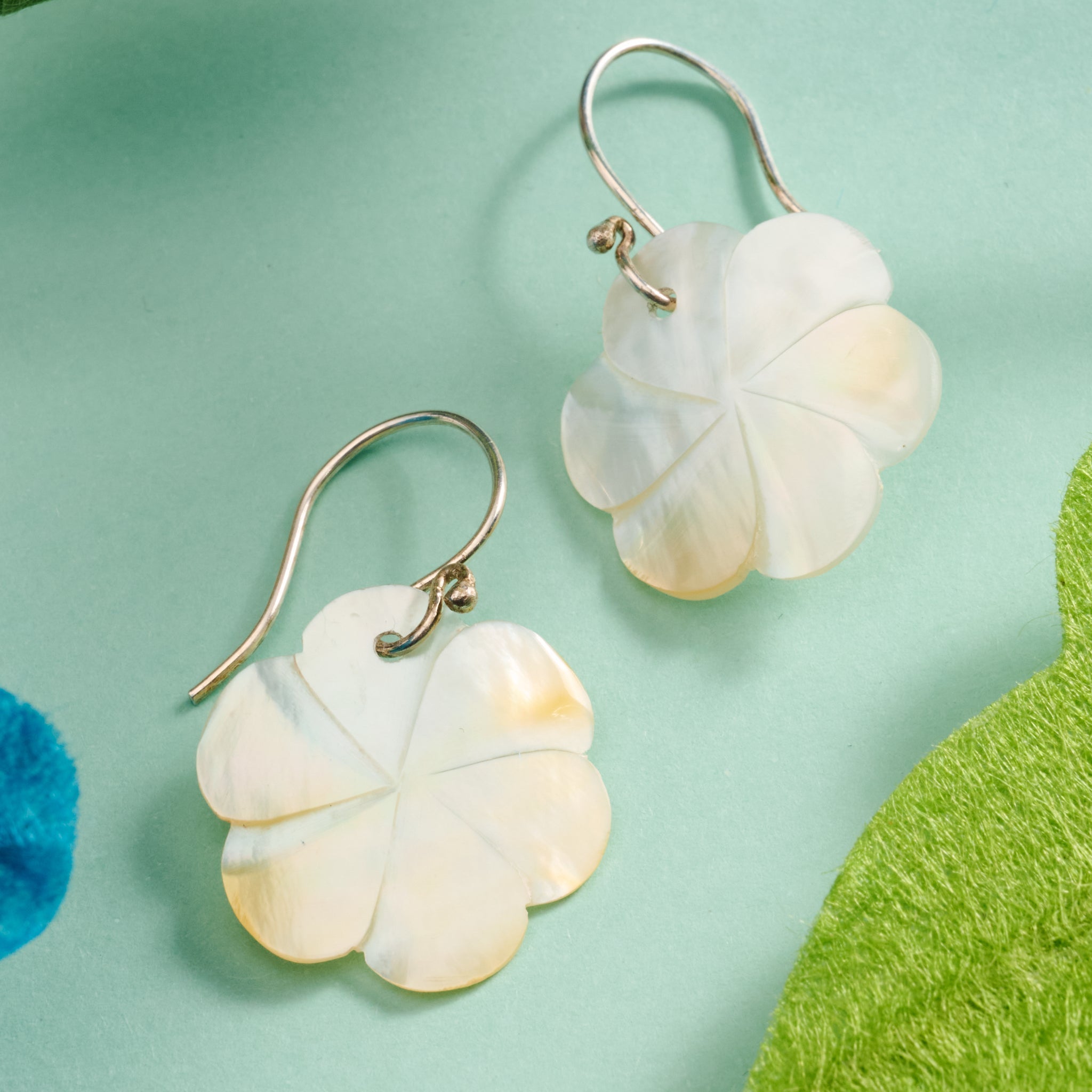"Seroja" Mother of Pearl Earrings