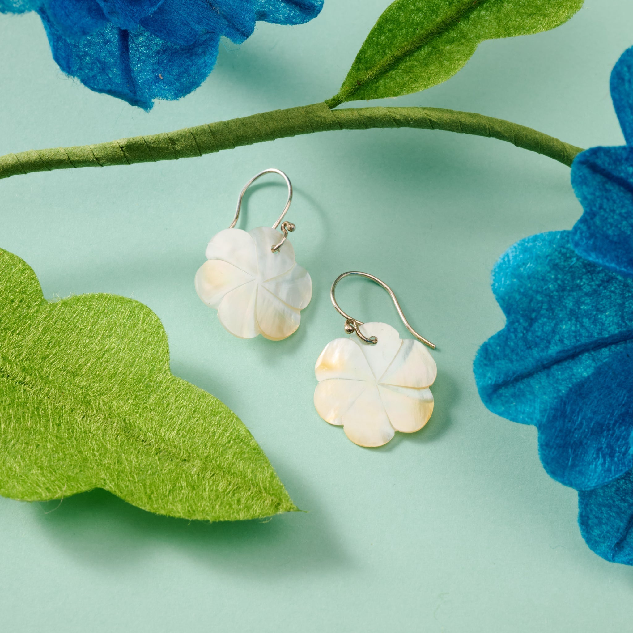 "Seroja" Mother of Pearl Earrings