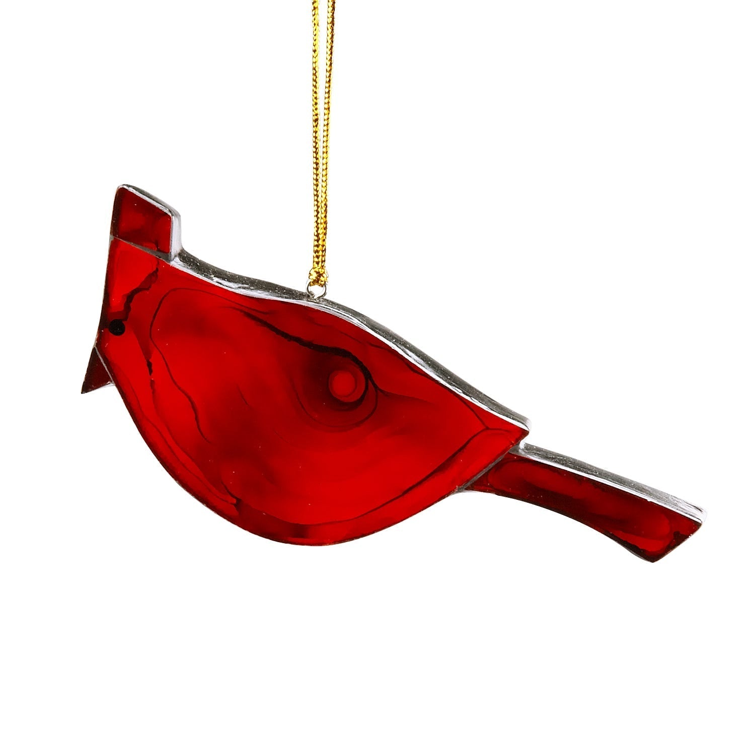 Ornament cardinal mosaic MDF/glss red