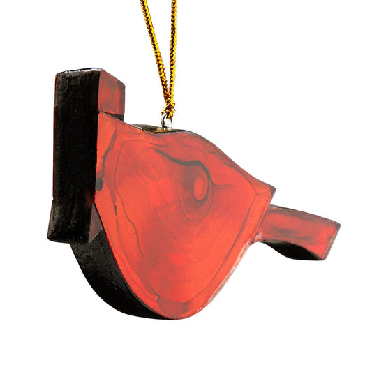 Ornament cardinal mosaic MDF/glss red