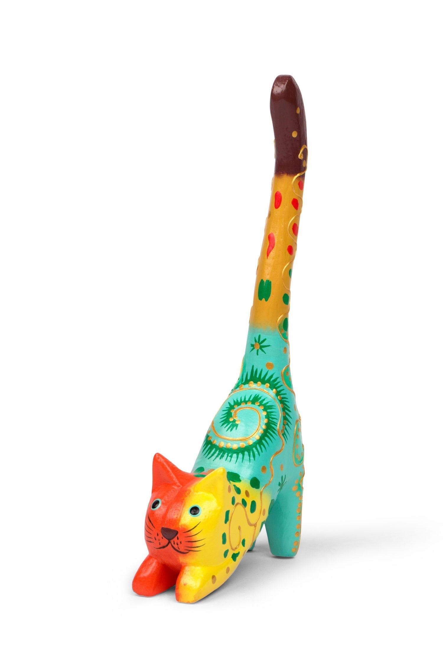 Cat ring holder wood 7H multi