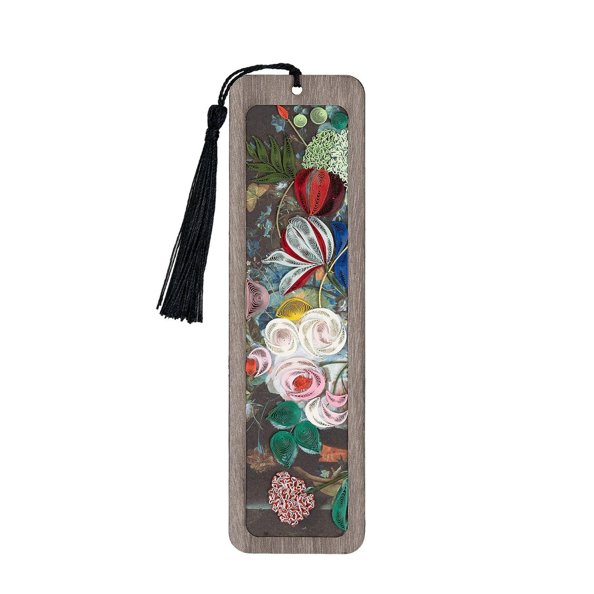 Quilled Bookmark, "Still Life with Flowers and Fruit"