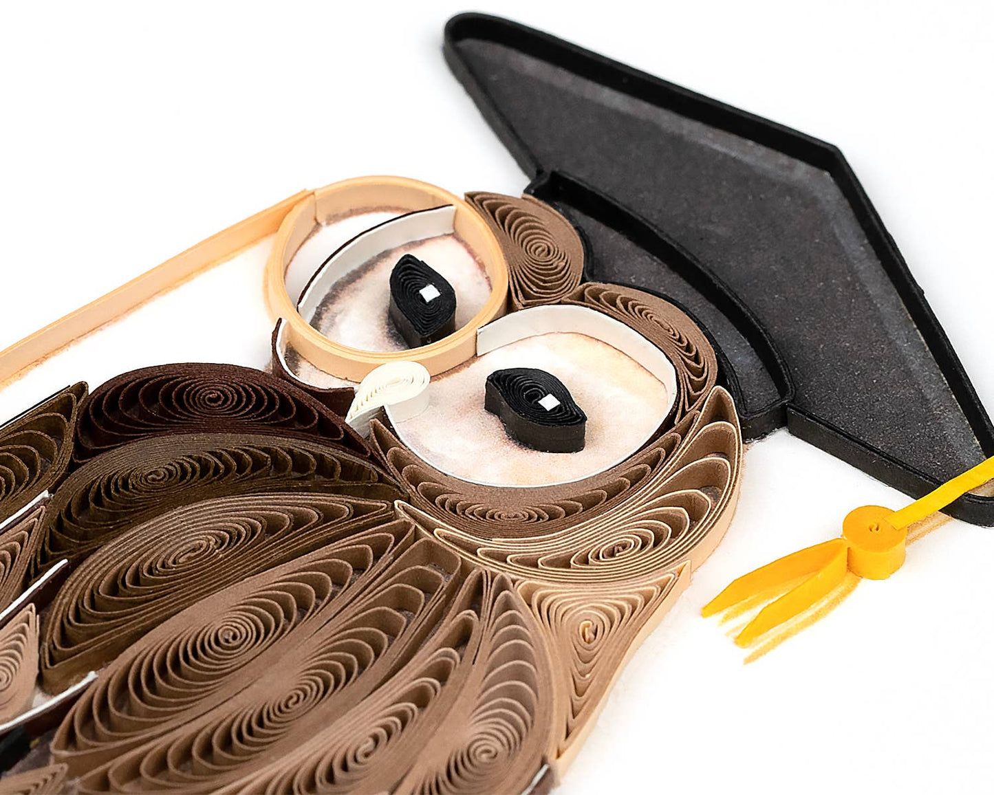 Quilled Greeting Card, "Graduation Owl"