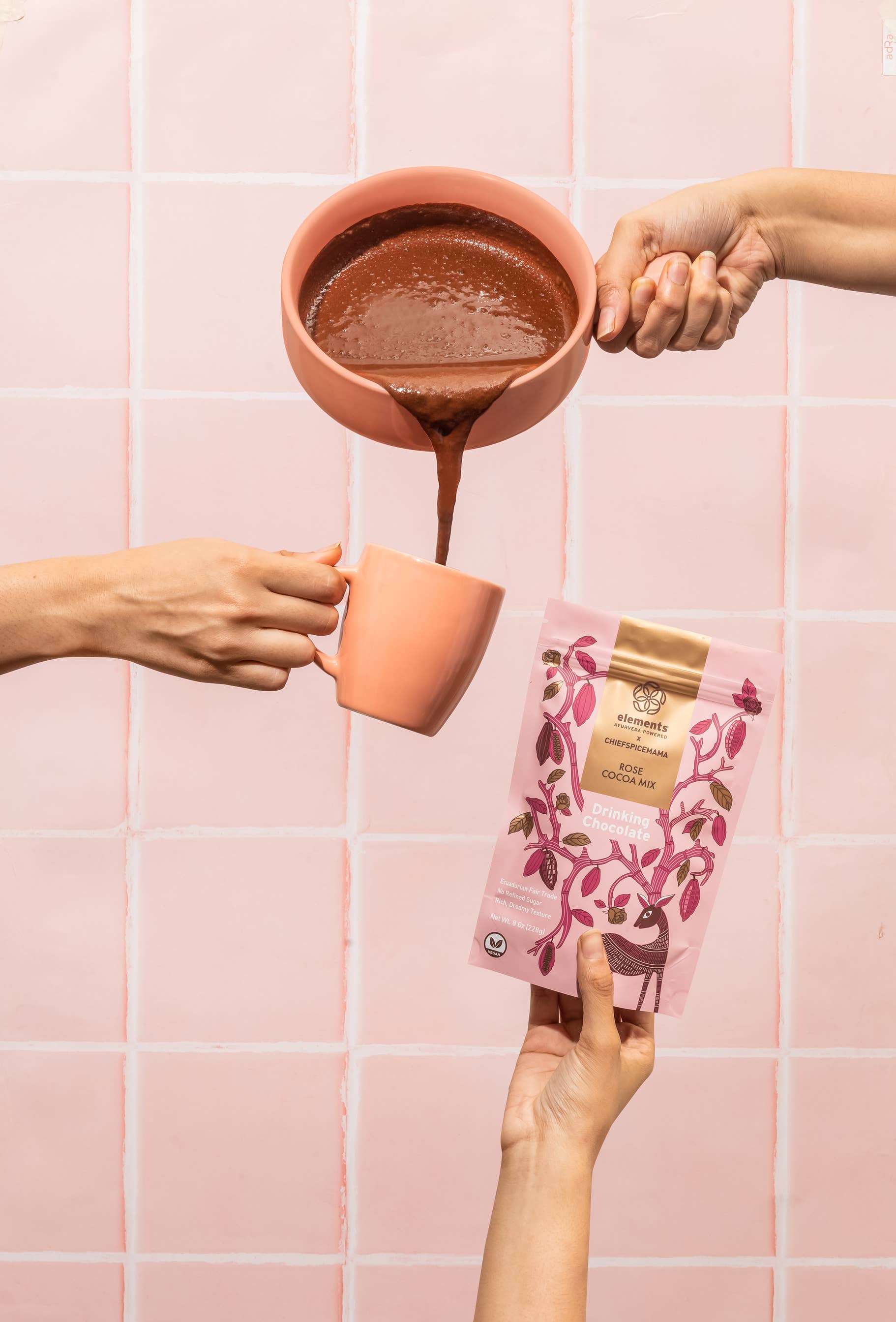Rose Vegan Drinking Chocolate