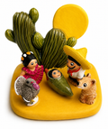 Ceramic Nativity - Mexico Scene