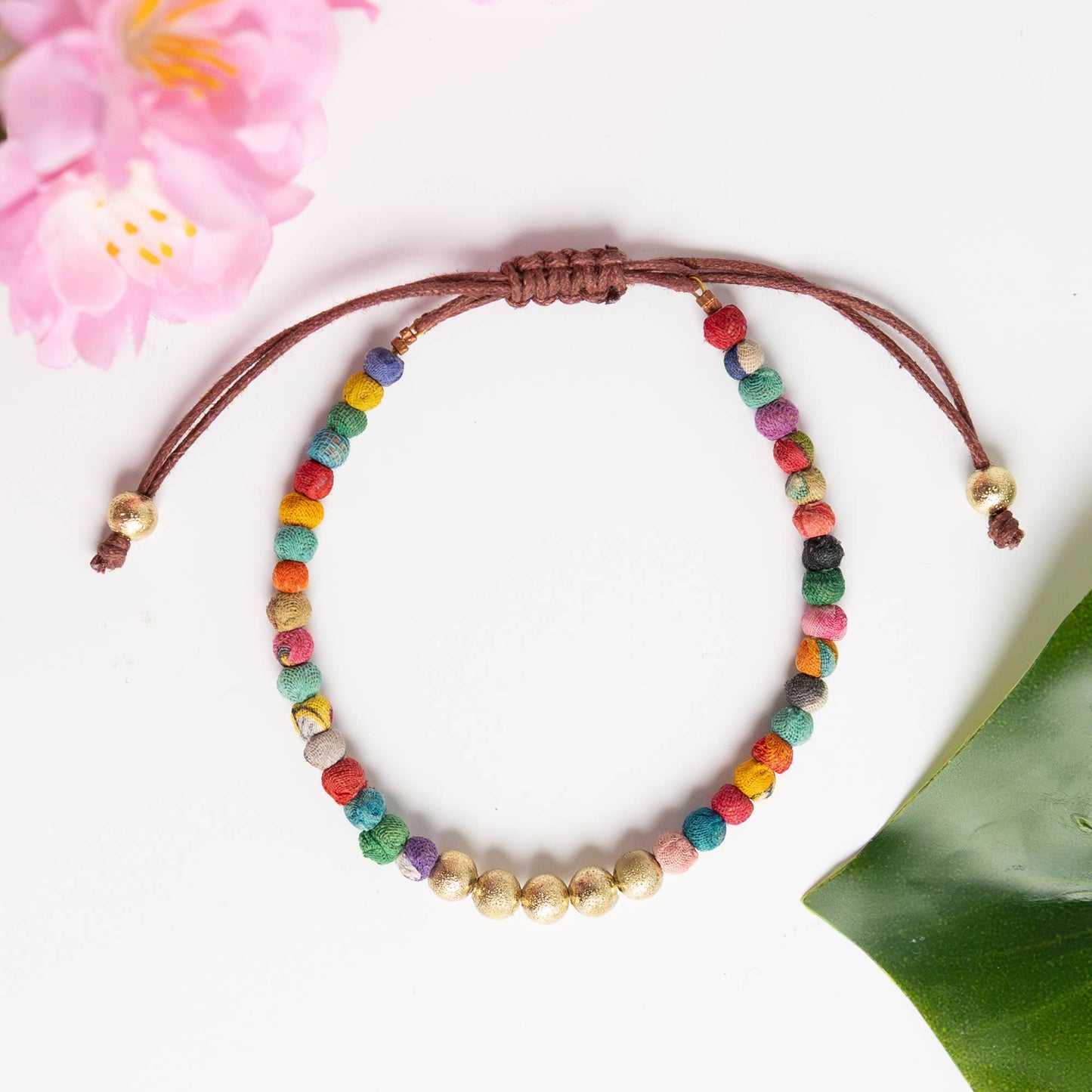 Kantha Milieu Gilded Slide Bracelet