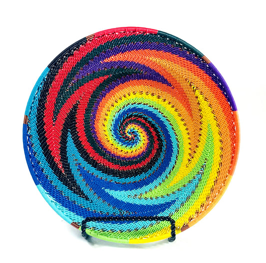 Mini Platter Zulu Wire Basket, Assorted Colors